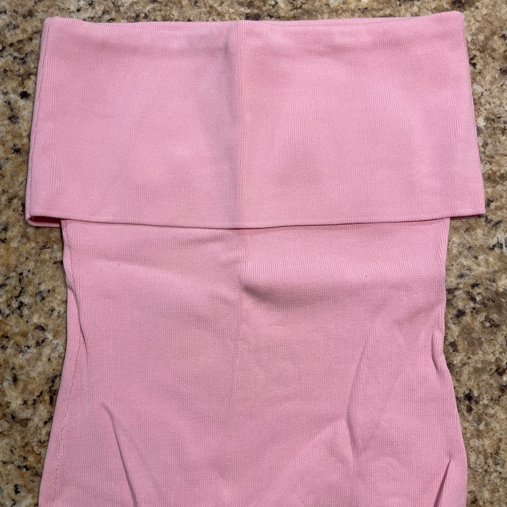 Zara bubblegum pink tube top